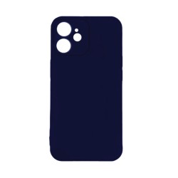 Funda de Silicona con Marco de Cámara para Apple iPhone 12 Azul
